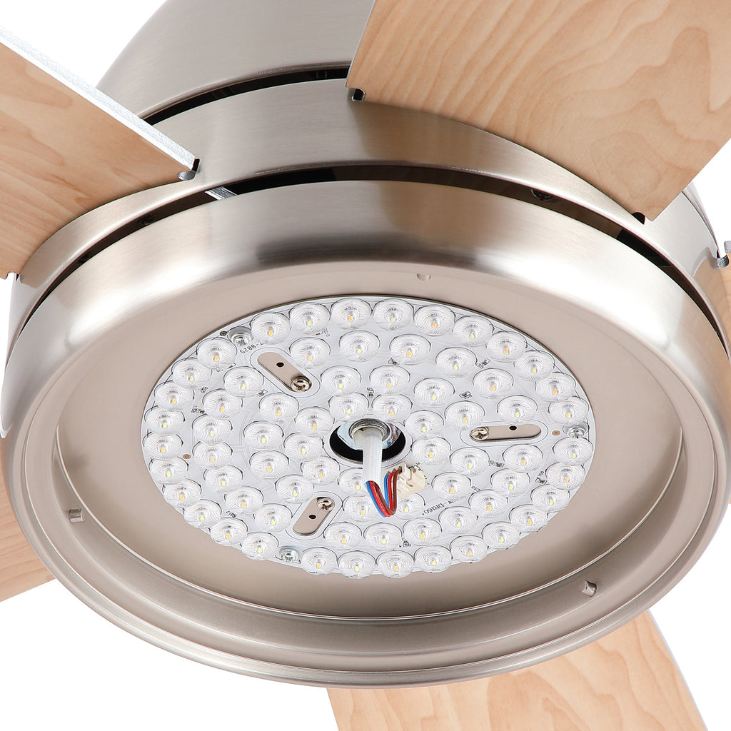 52 In. Indoor Brushed Nickel Ceiling Fan