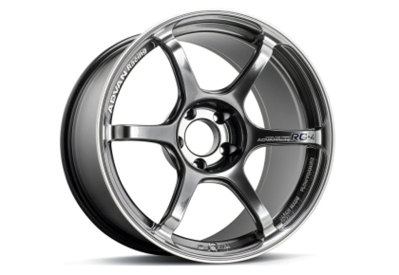 Advan RG-4 18x9.5 +38 5-114.3 Racing Hyper Black & Ring Wheel YA48J38EHBR