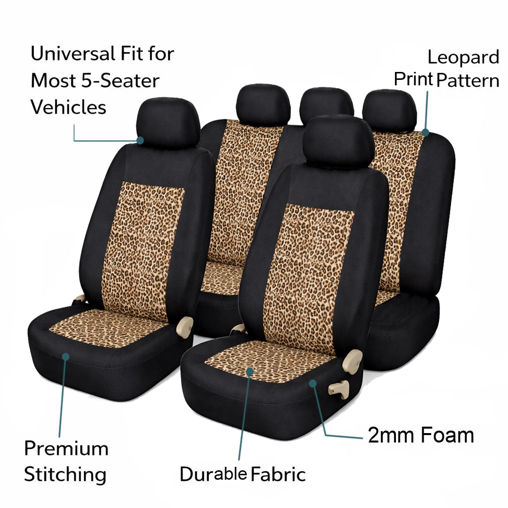 5-Seat Car Seat Cover, Classic And Timeless Design, Thin 2mm Thickness, Suitable For All Seasons