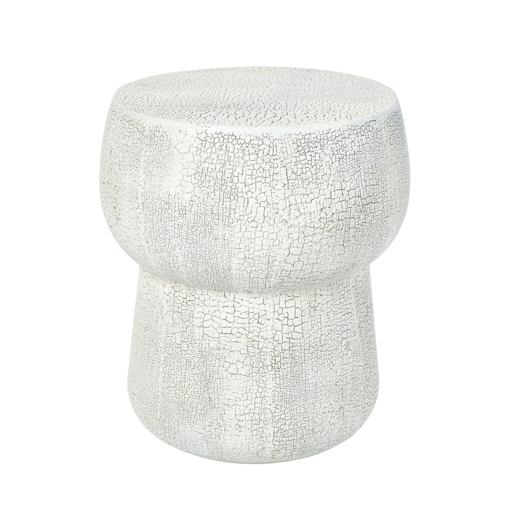 U_Style Outdoor Patio Accent Table with Crack Process