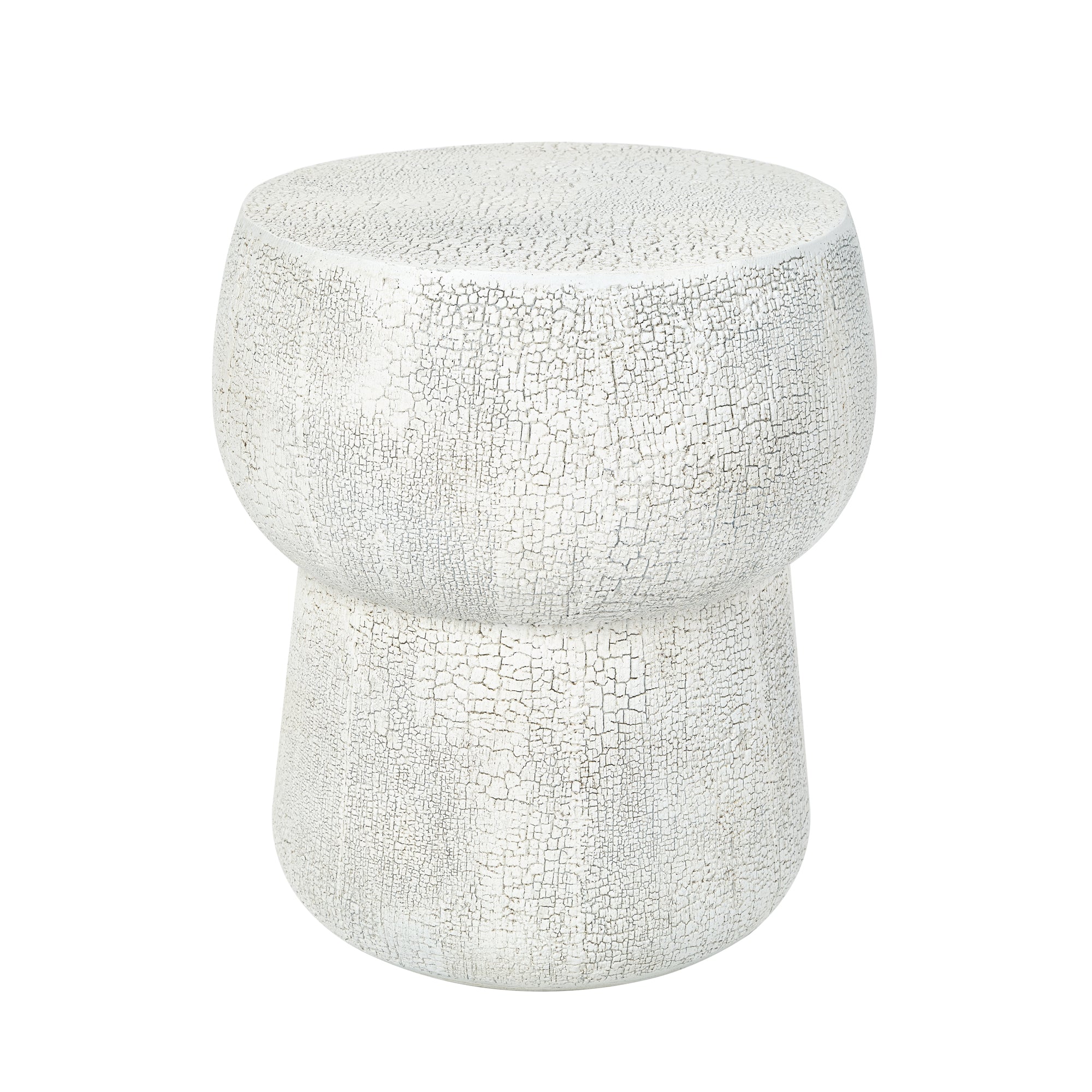 U_Style Outdoor Patio Accent Table with Crack Process