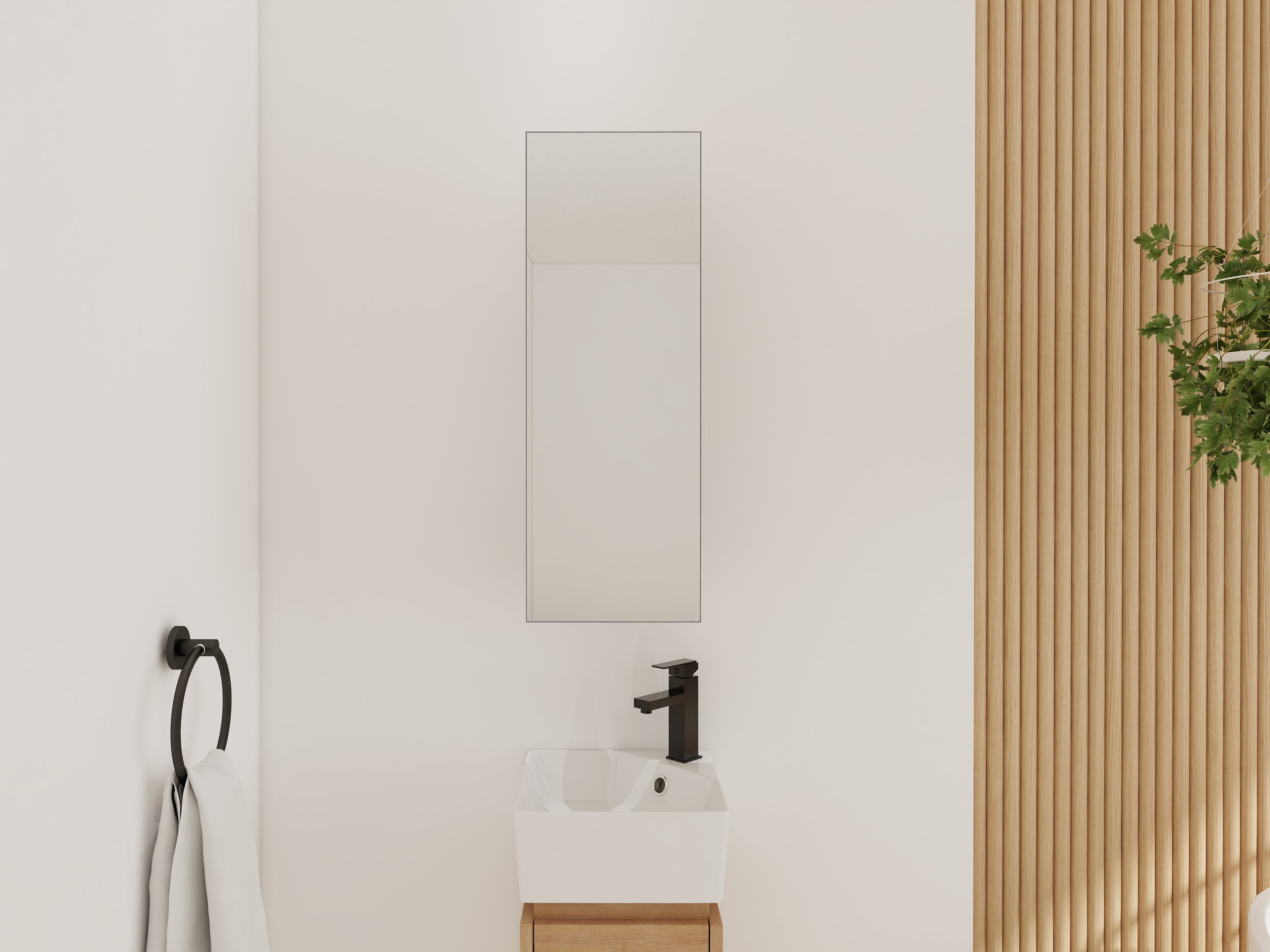 10" Bathroom Mirror Cabinet with Storage