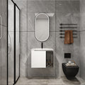 24" Wall-Mounted Bathroom Vanity With Ceramic Sink