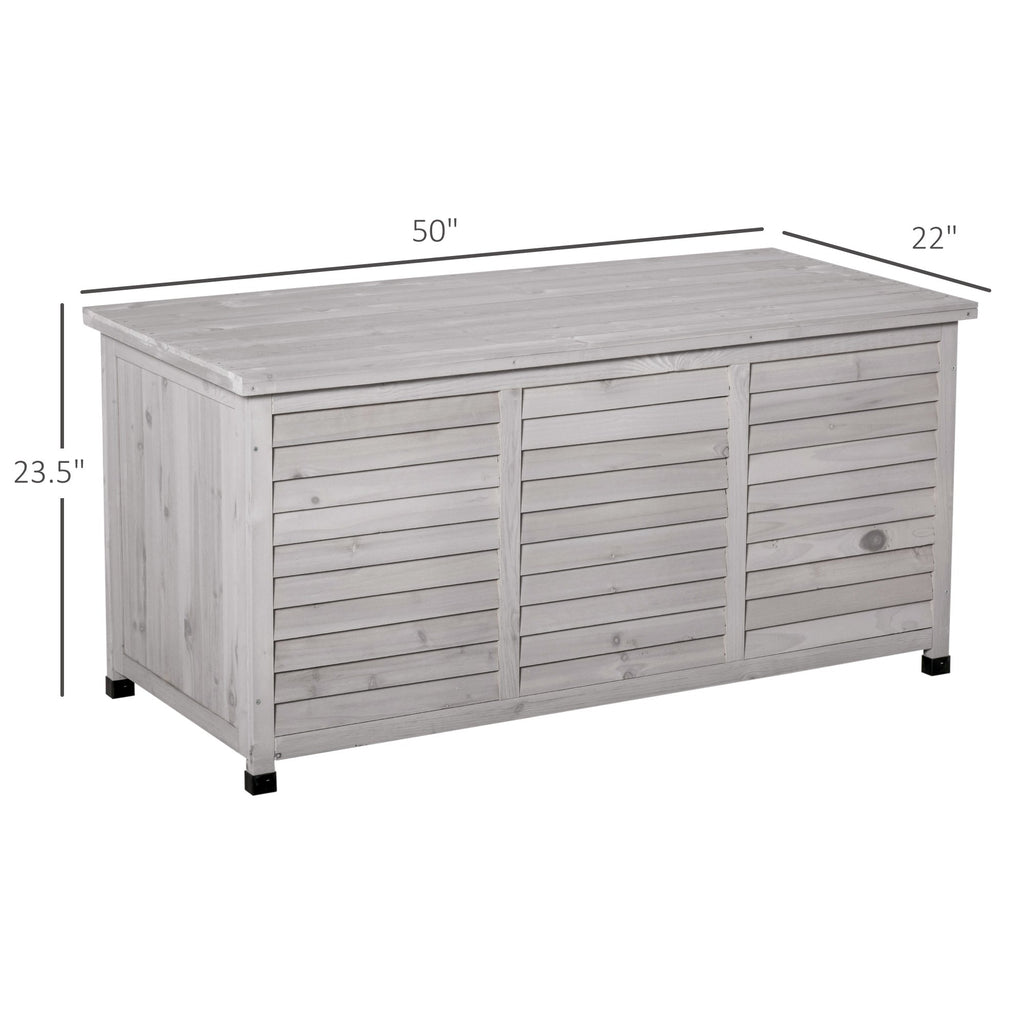 Outsunny 75 Gallon Wooden Deck Box
