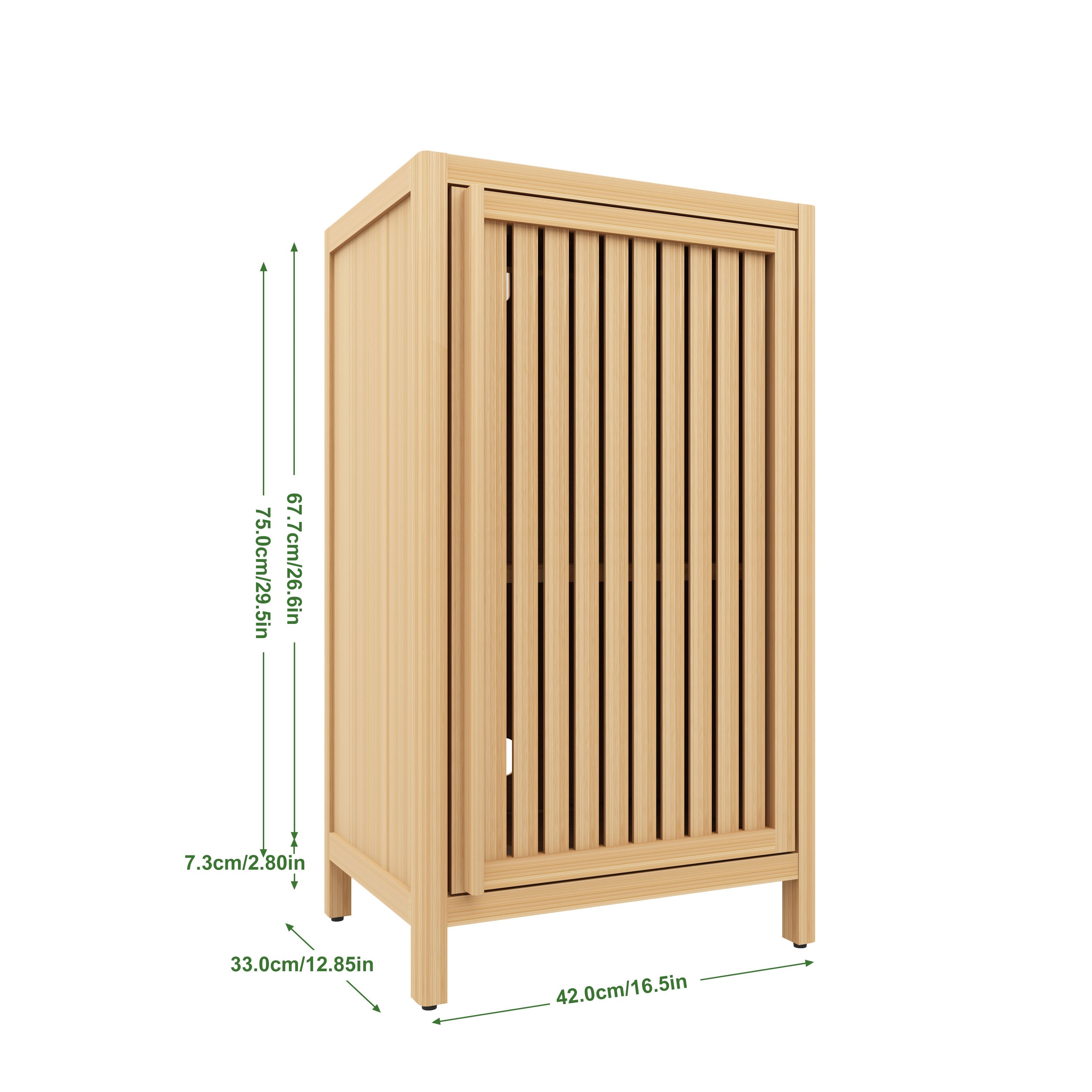 Bathroom Bamboo Storage Cabinet