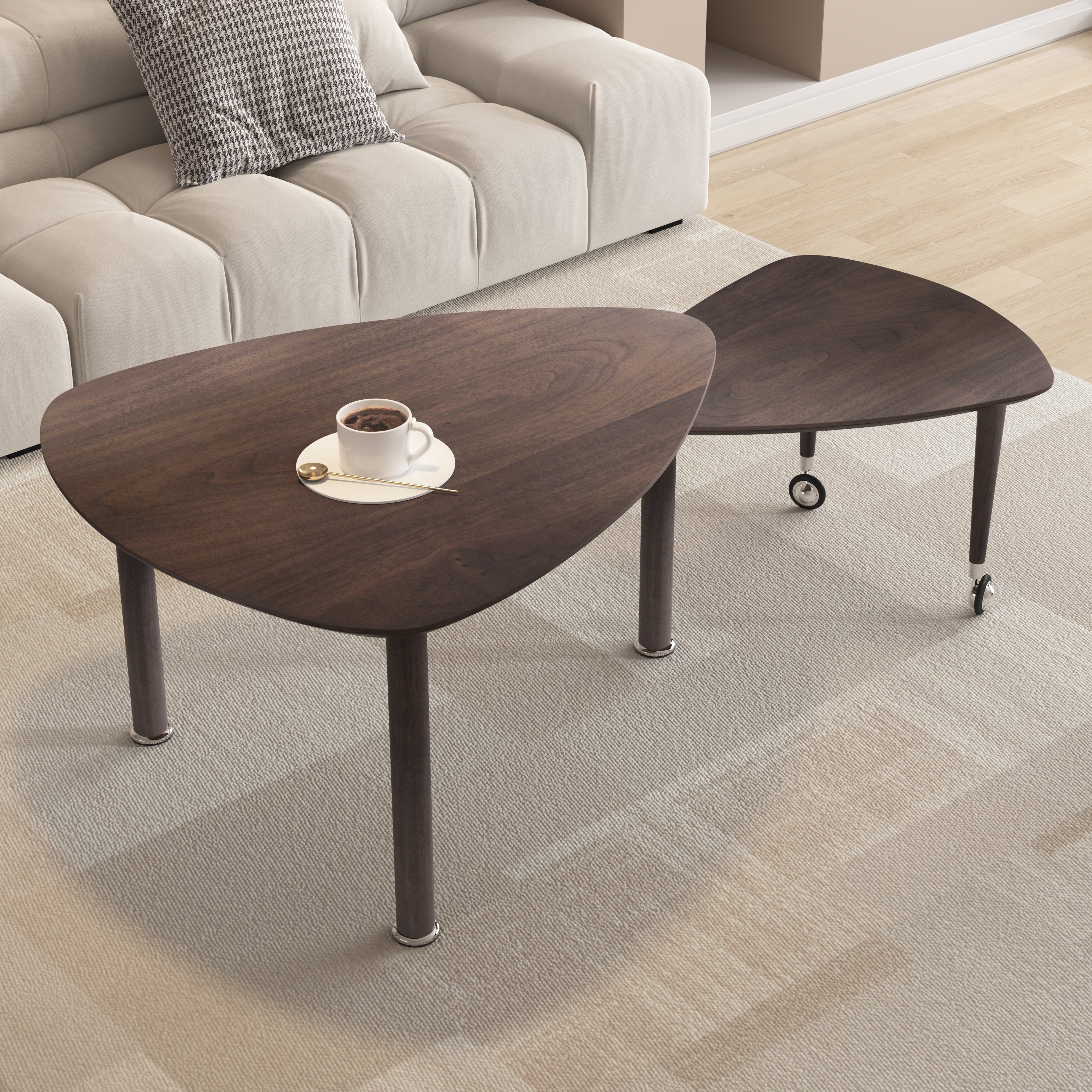 360 Degree Rotatable Modern Coffee Table