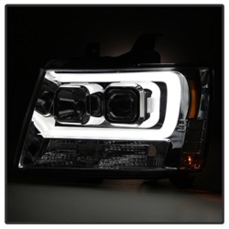 Spyder 07-14 Chevy Suburban/1500/2500/Tahoe V2 Projector Headlights Smoke PRO-YD-CSUB07V2-DRL-SM 5082589