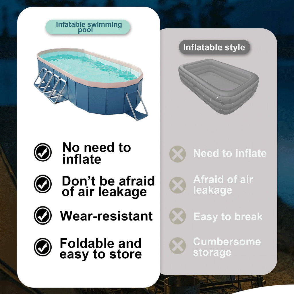 3.65m PVC Folding Pool