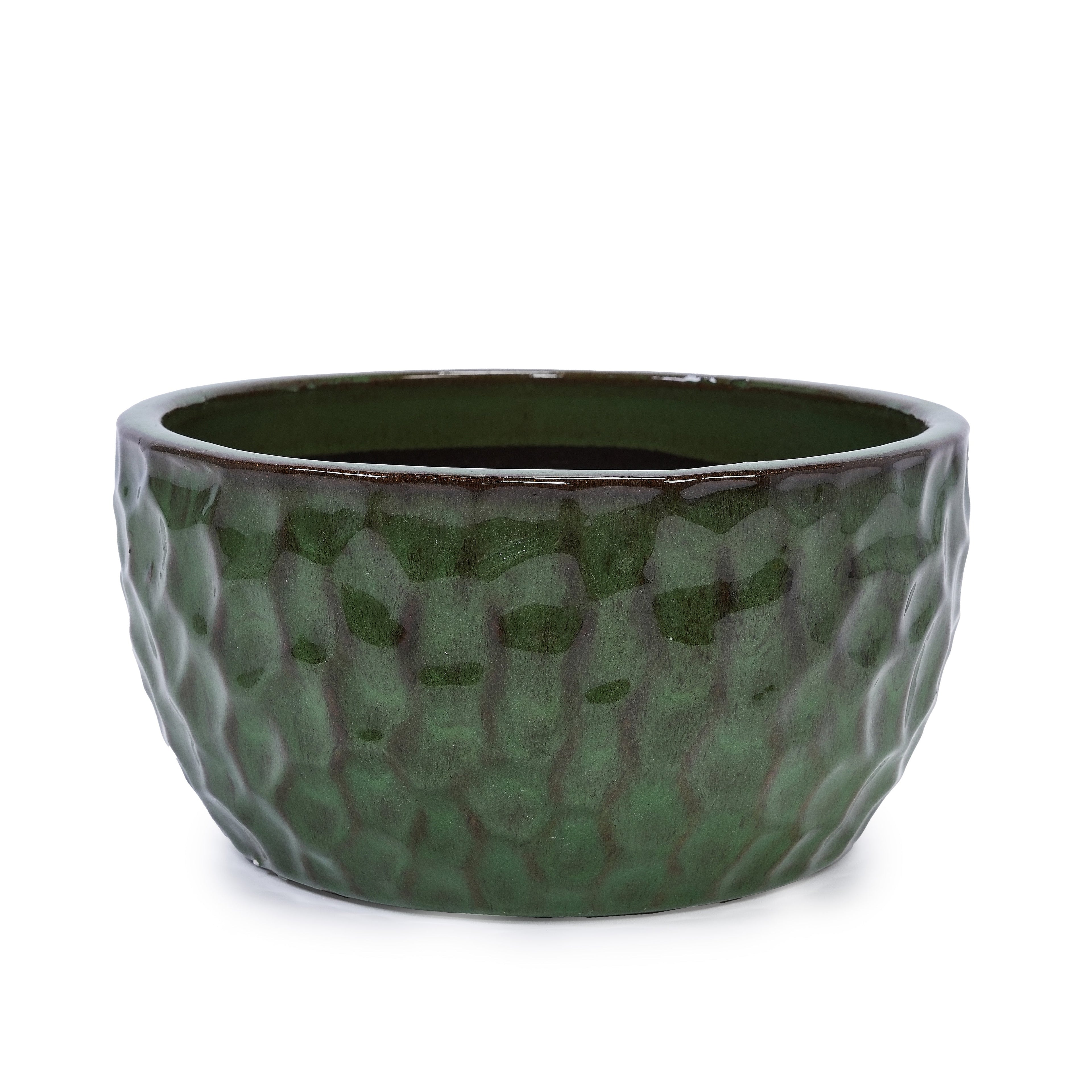 Handmade Glazed Ceramic Planter Set of 3