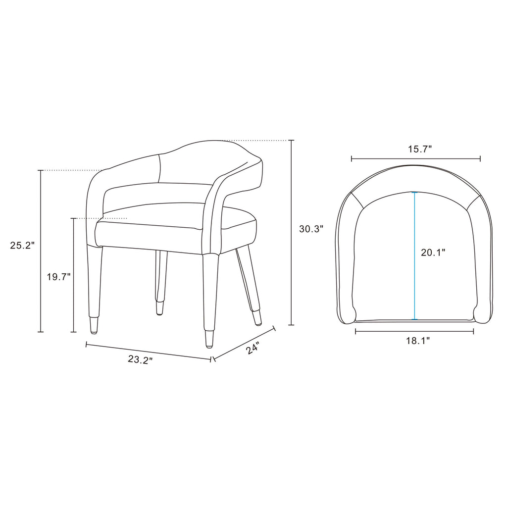 Aspen Upholstered Tweed Armchair