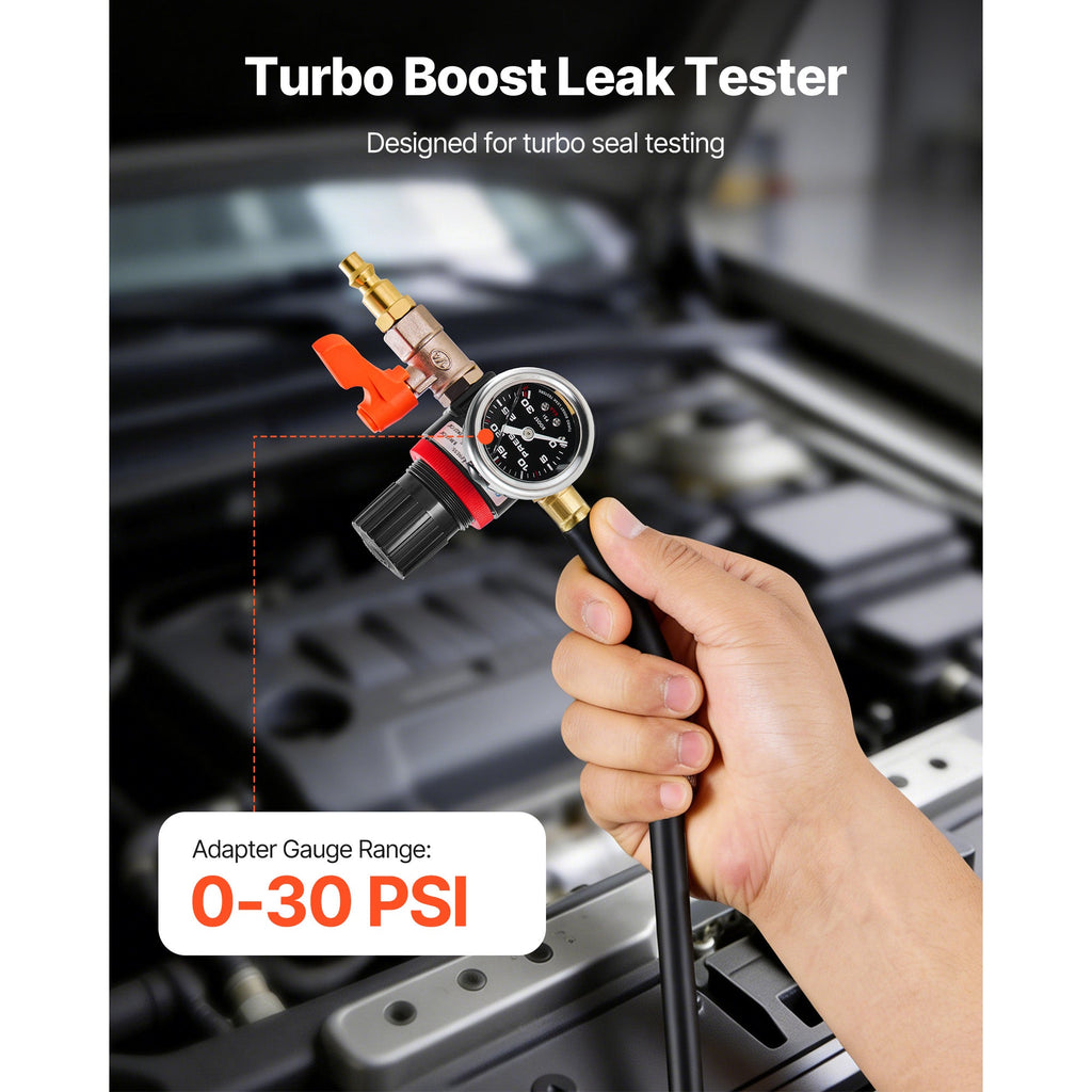 Turbo Boost Leak Tester with 4" & 3" Aluminum End Cap