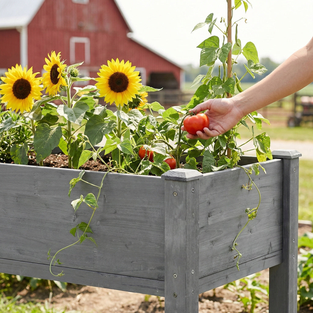 48x24x30 Inch Raised Garden Bed with Legs