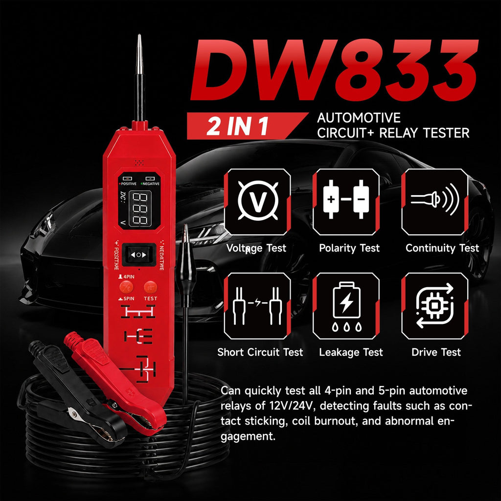 New 2-in-1 Relay Diagnostic Tool Automotive Circuit Tester