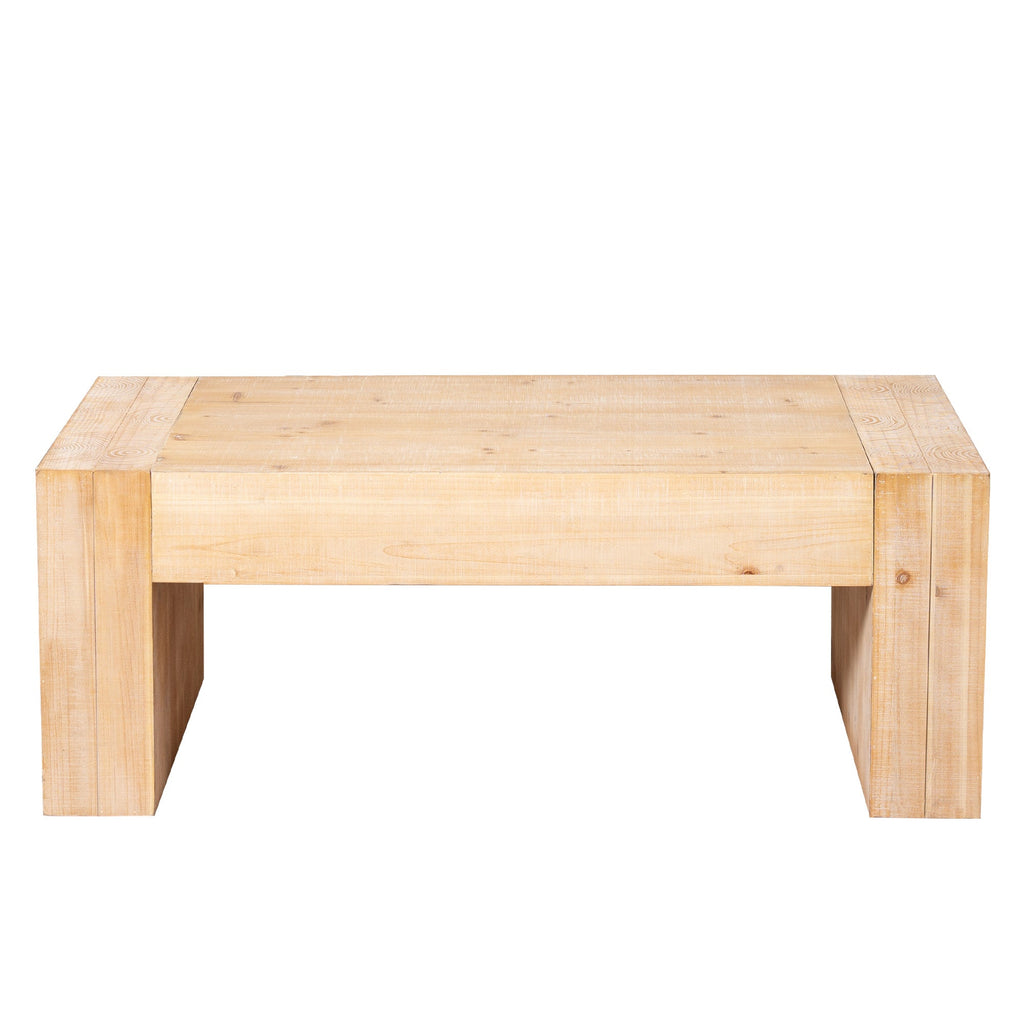 49" Rustic Wood Coffee Table