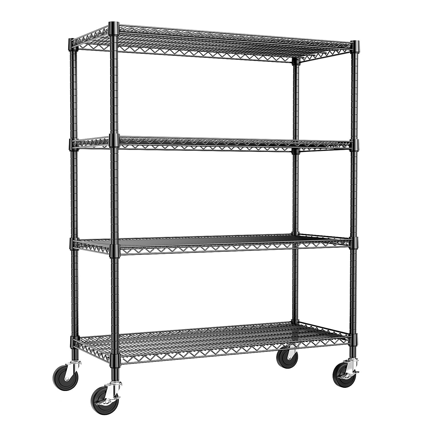 2640 Lbs Industrial Metal 4 Tier Shelving Unit