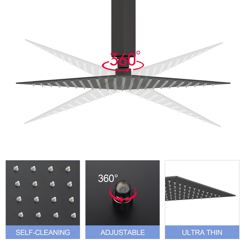 10" Stainless Steel Rainfall Shower Head