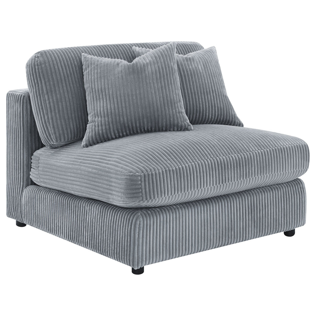 Cassidy Fog Upholstered Armless Chair