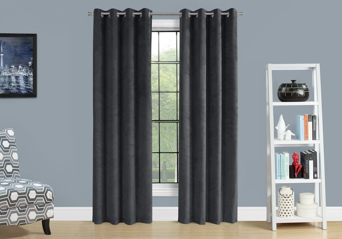 Room Darkening Grommet Curtain Panel Set (2pcs)