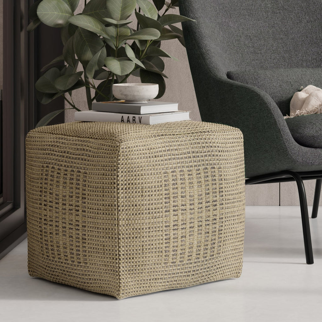 Delilah 18 Inch Wide Square Pouf