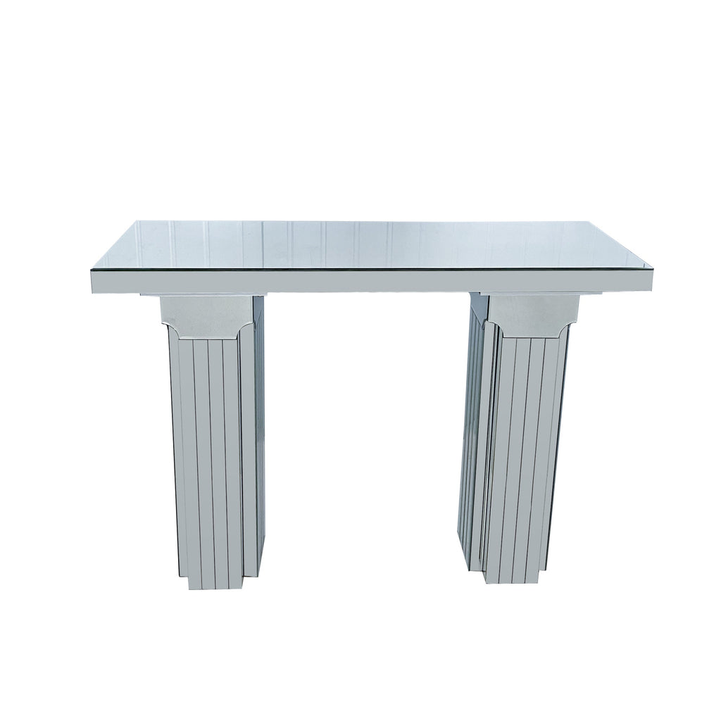 Mirrored Console Table Wide Bling