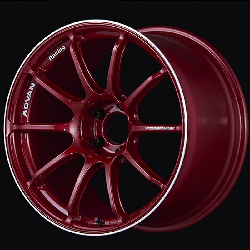 Advan RSIII 18x8.0 / +45 Offset / 5x114.3 / 73mm Bore / Racing Candy Red and Ring YA38G45ECRR