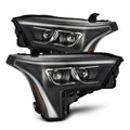 AlphaRex 22-23 Toyota Tundra LUXX-Series Headlights Black w/Amber DRL - Req 810029 OR 810030 880874 *Discontinued