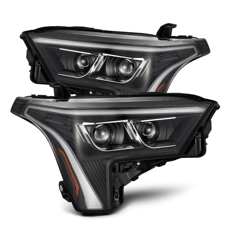 AlphaRex 22-23 Toyota Tundra LUXX-Series Headlights Black w/Amber DRL - Req 810029 OR 810030 880874 *Discontinued