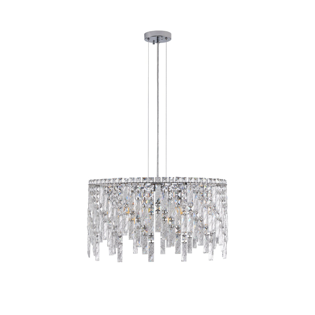 24" Luxurious Round Crystal Chandelier