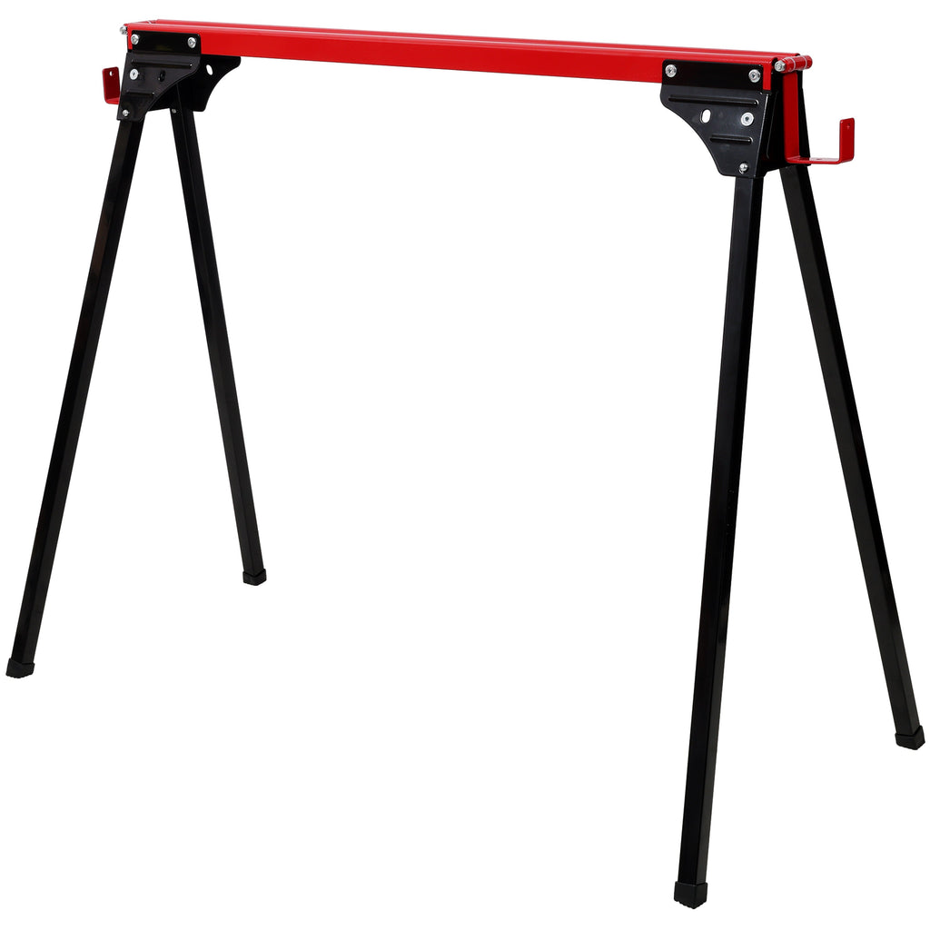 Folding Portable Work Horses - Heavy Duty Steel Saw Horses (2 Pack)