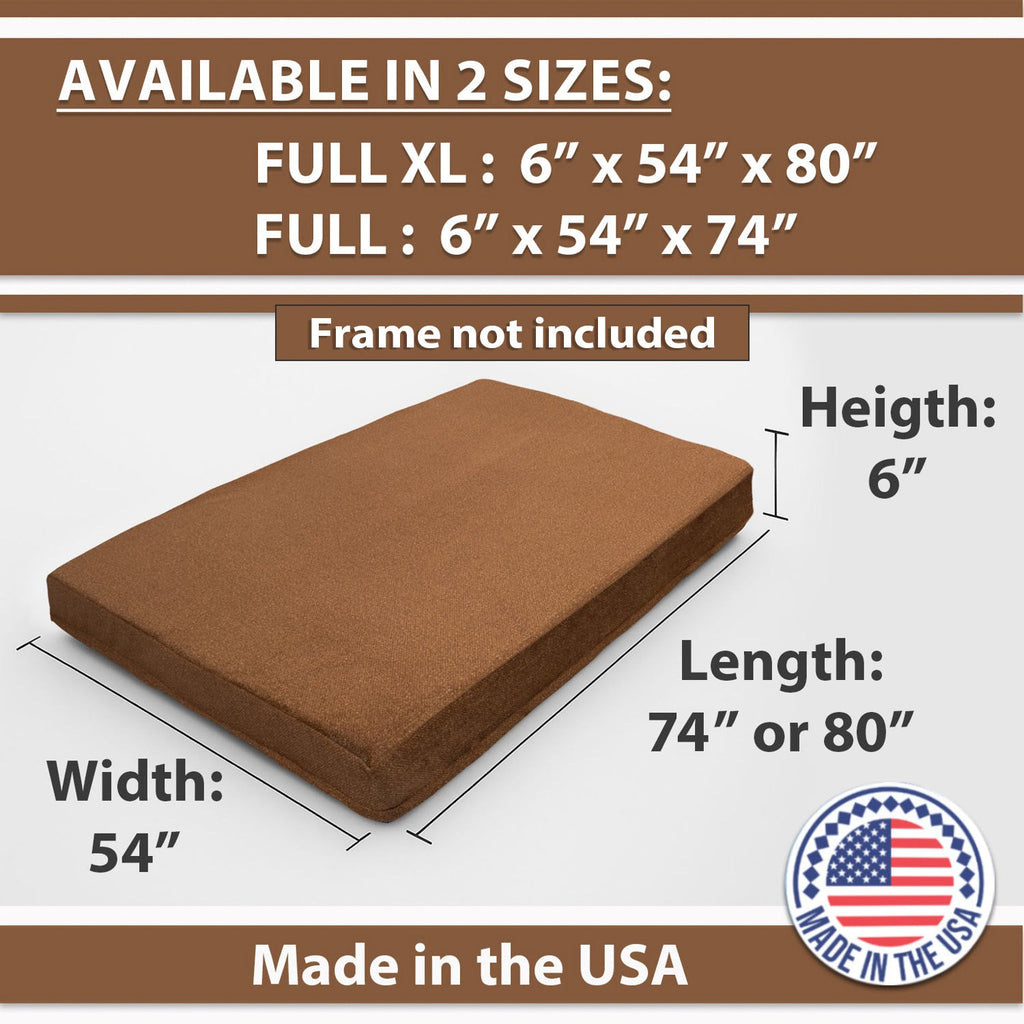 Memory Foam Infused Futon Mattress Full Size