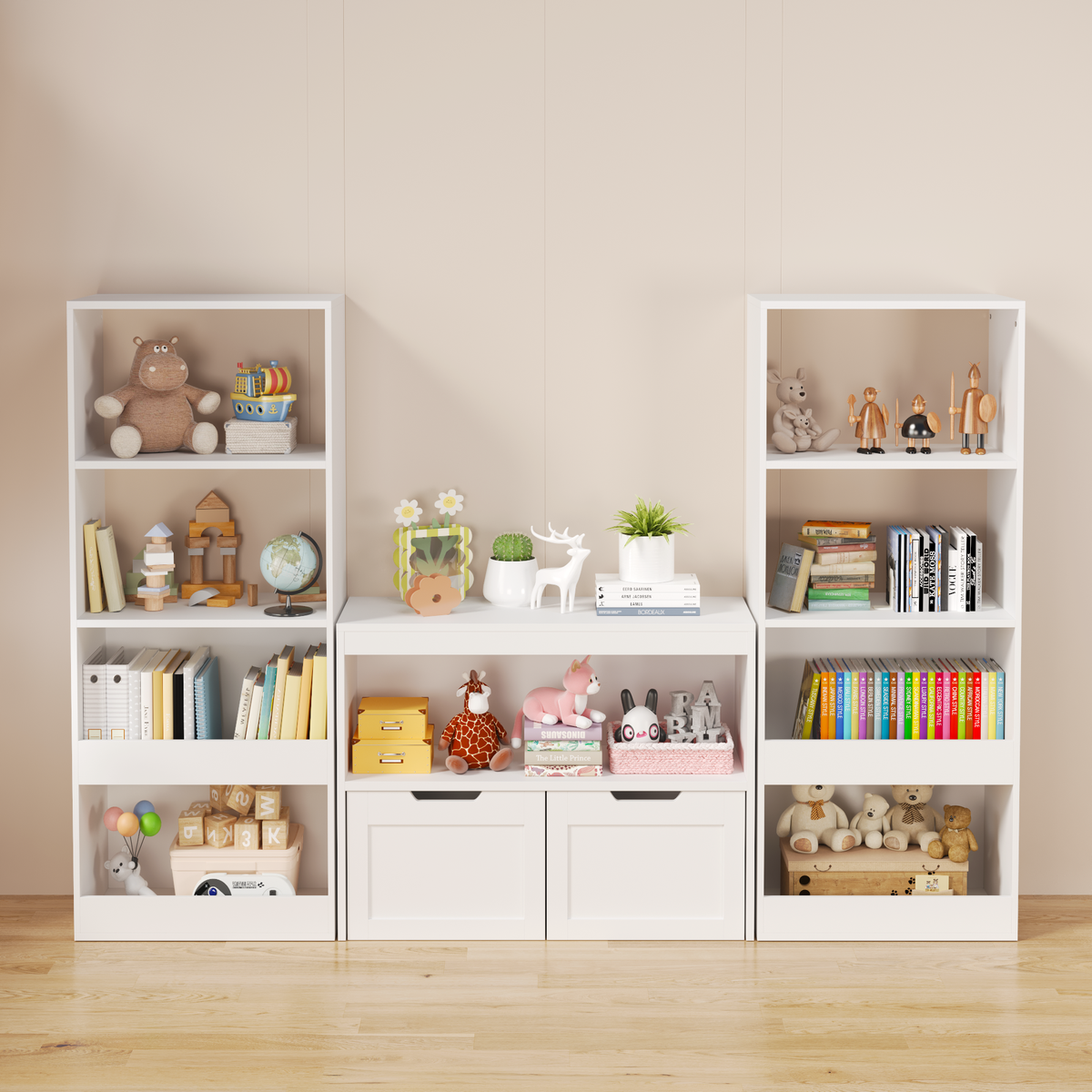 Book Organizer & Toy Storage Cabinet