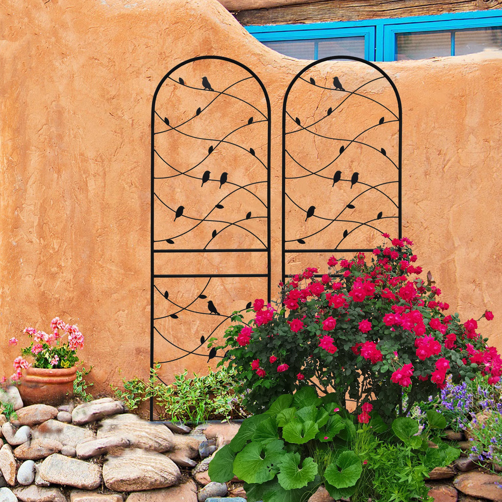 2 Pack Metal Garden Trellis 71" x 19.7"