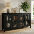 Artisan 66 Inch Wide Solid Wood 4 Door Storage Cabinet