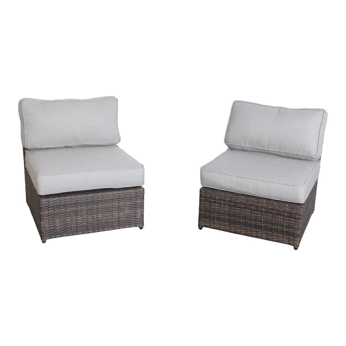 4-Person Wicker Outdoor Seating Set with Cushions