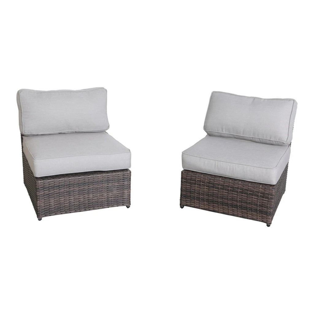 6-Person Wicker Outdoor Seating Group with Cushions