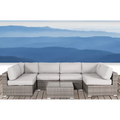 Fully Assembled Wicker Patio Sofa Set for 4 with Cushions