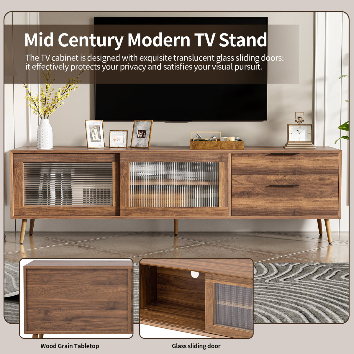 Modern TV Stand for 75"+ TV