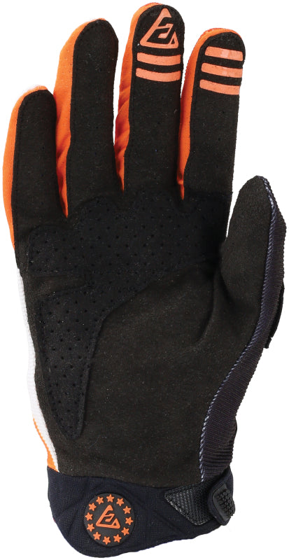 Answer 24 Peak Flo Gloves Black/Hyper Orange/White Youth - Small 442892