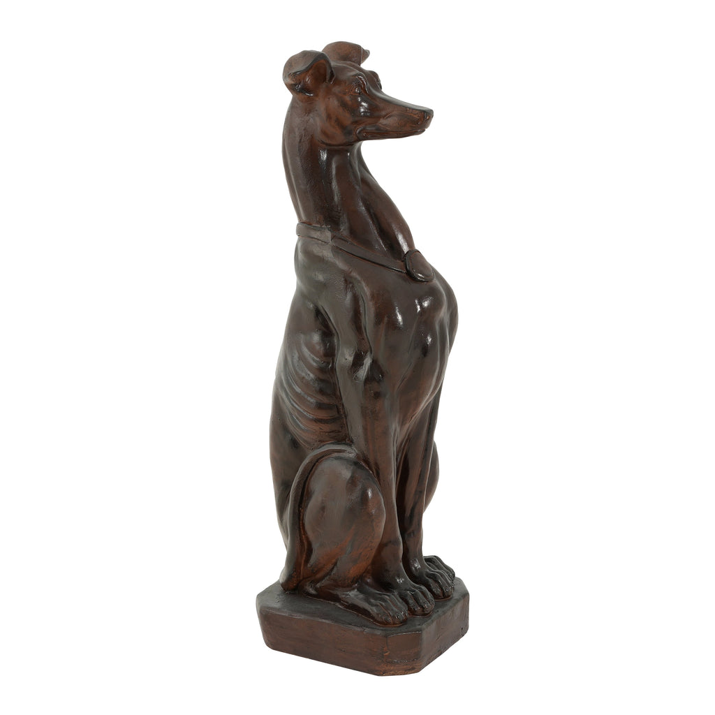 Grey Hound Dog Statue
