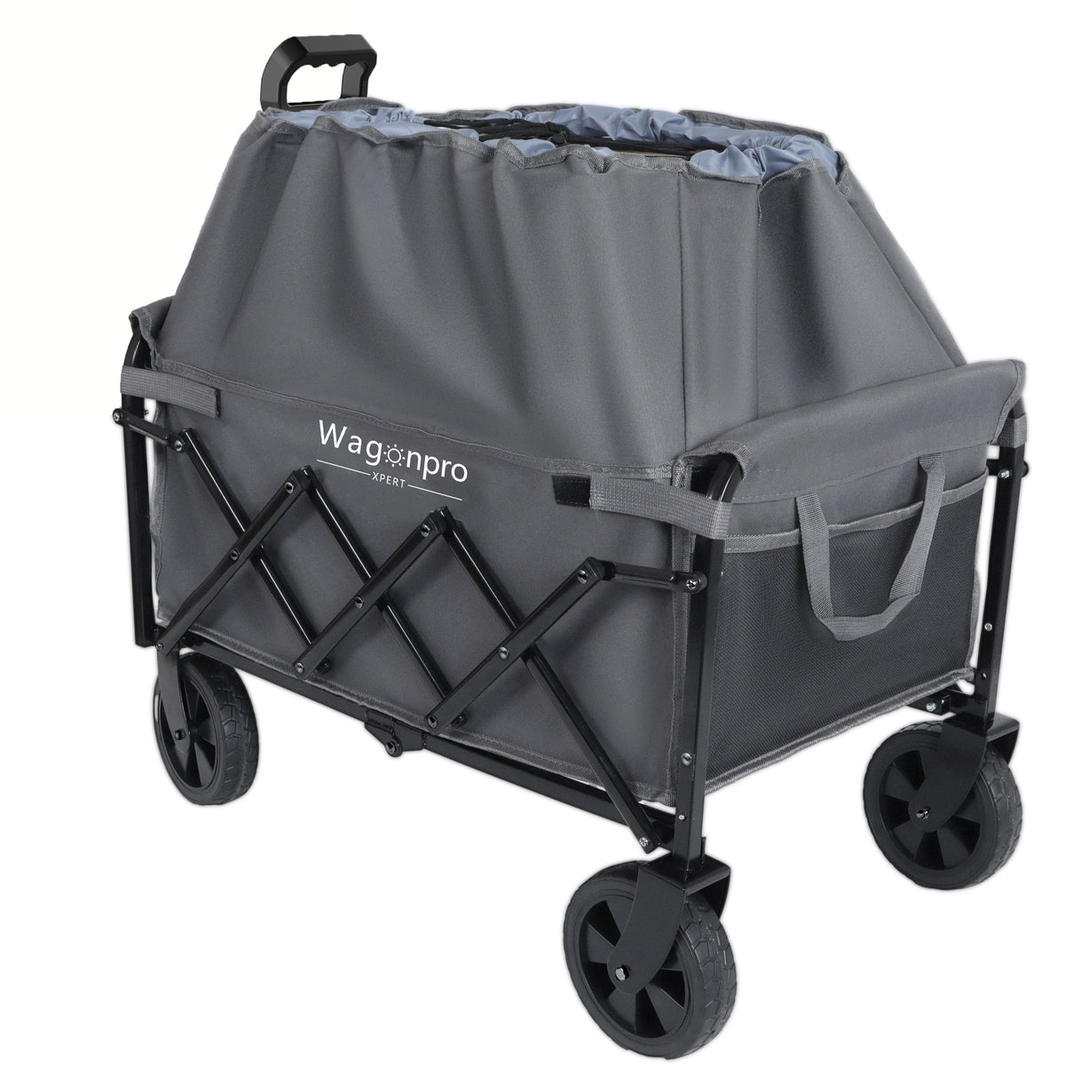 Expandable Dual-Layer Utility Wagon with Extra Space