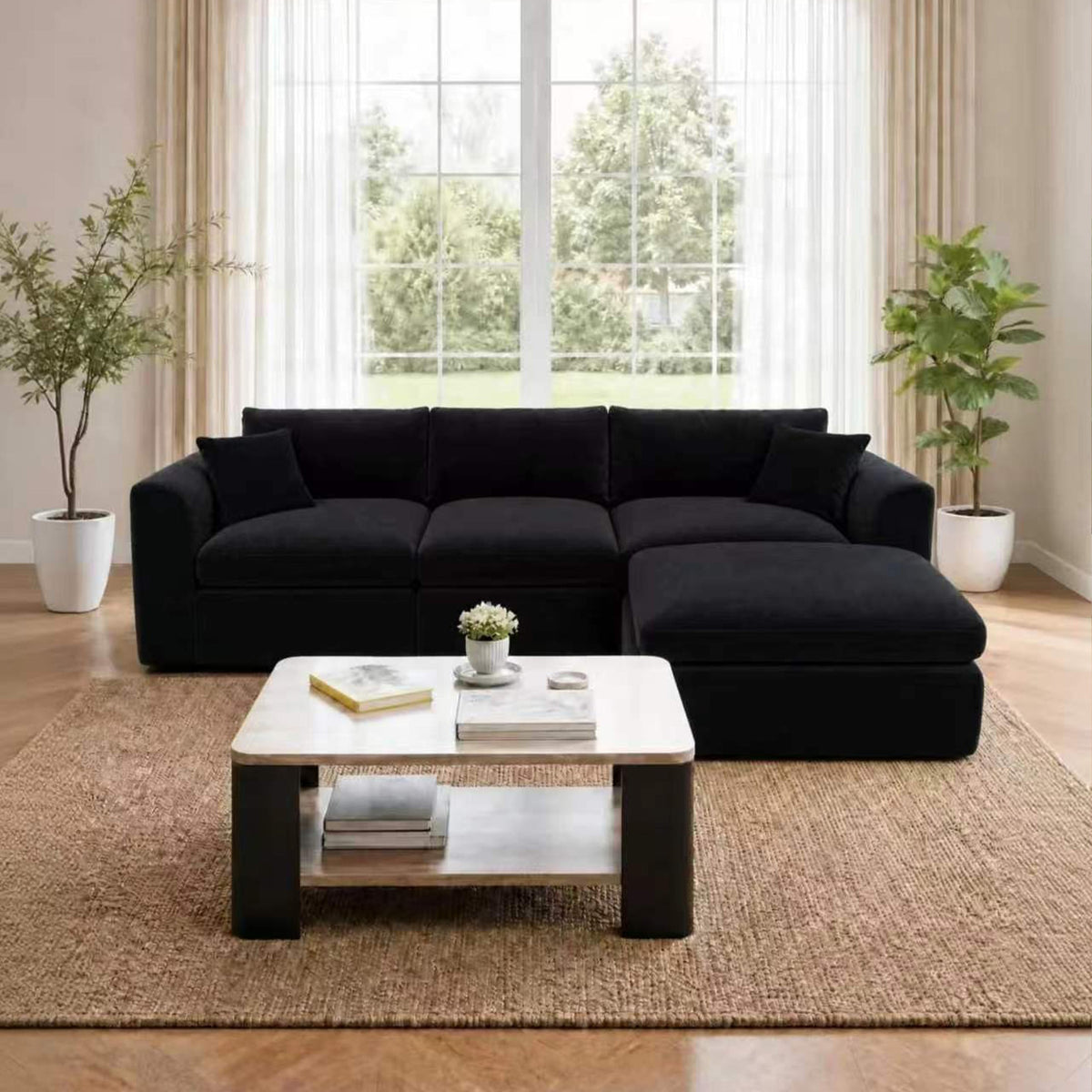 Compressed Modular Sectional Sofa