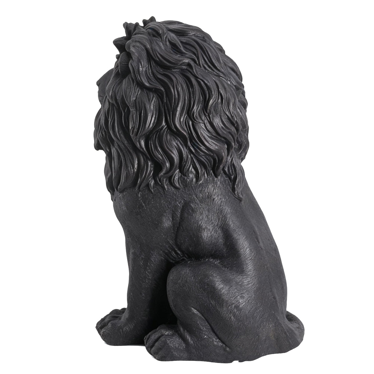 Elegant Sitting Lion Statue