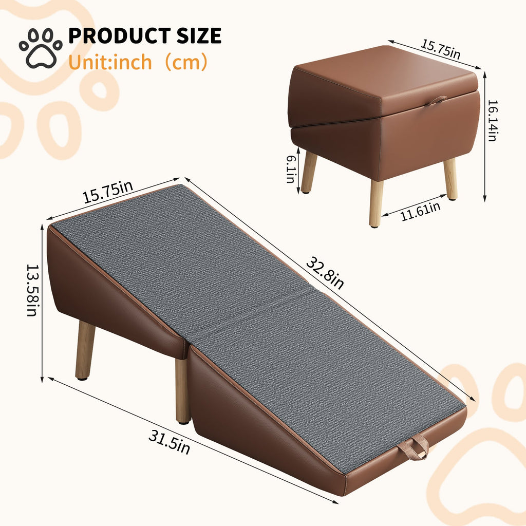 Upgraded Dog Stairs for Small Dogs and Cats