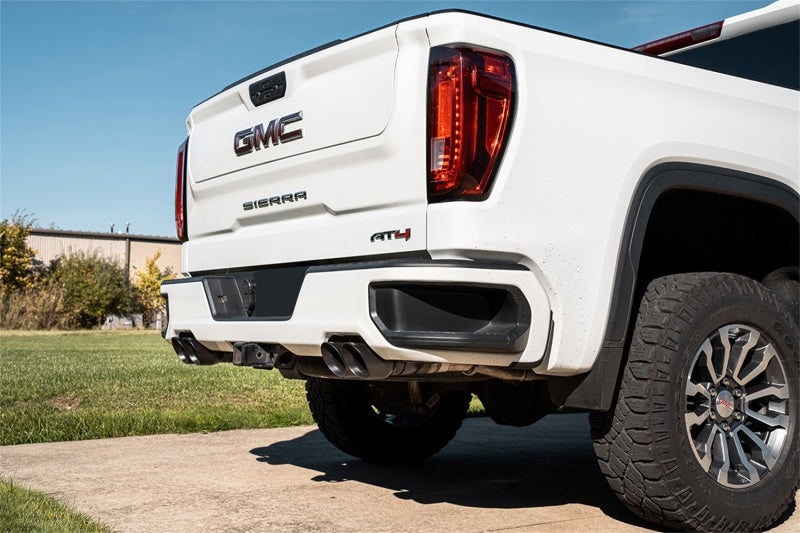 CORSA Performance Corsa 19-23GMC Sierra 1500 Cat-Back Dual Rear Exit with Twin 4in Black Powder Coat Pro-Series Tips 21200BPC