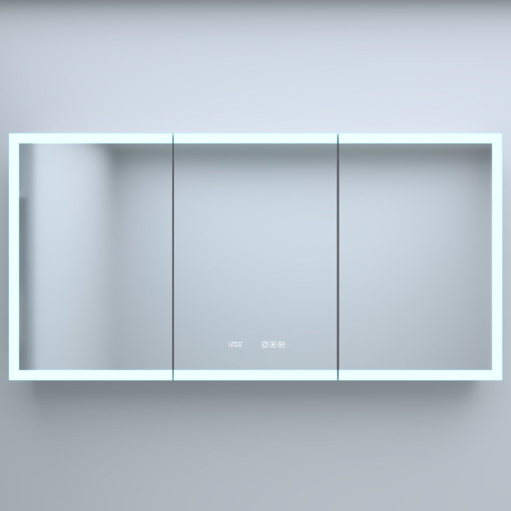 60 Inch W x 30 Inch H Rectangular LED Bathroom Mirror