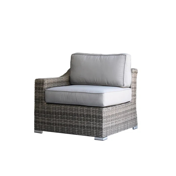 Stylish Fully Assembled 4-Person Wicker Sofa Seating Group