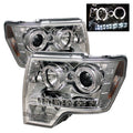 Spyder Ford F150 09-14 Projector Headlights Halogen Model- LED Halo LED Chrm PRO-YD-FF15009-HL-C 5010247
