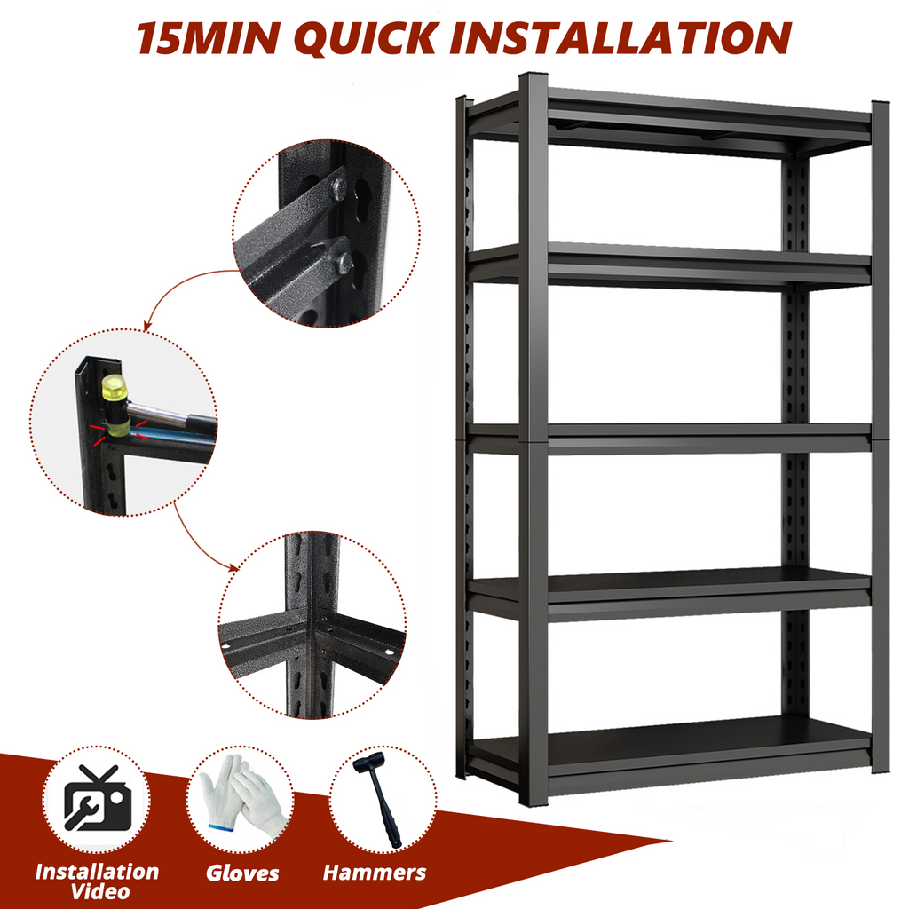 5-Tier Metal Storage Shelving