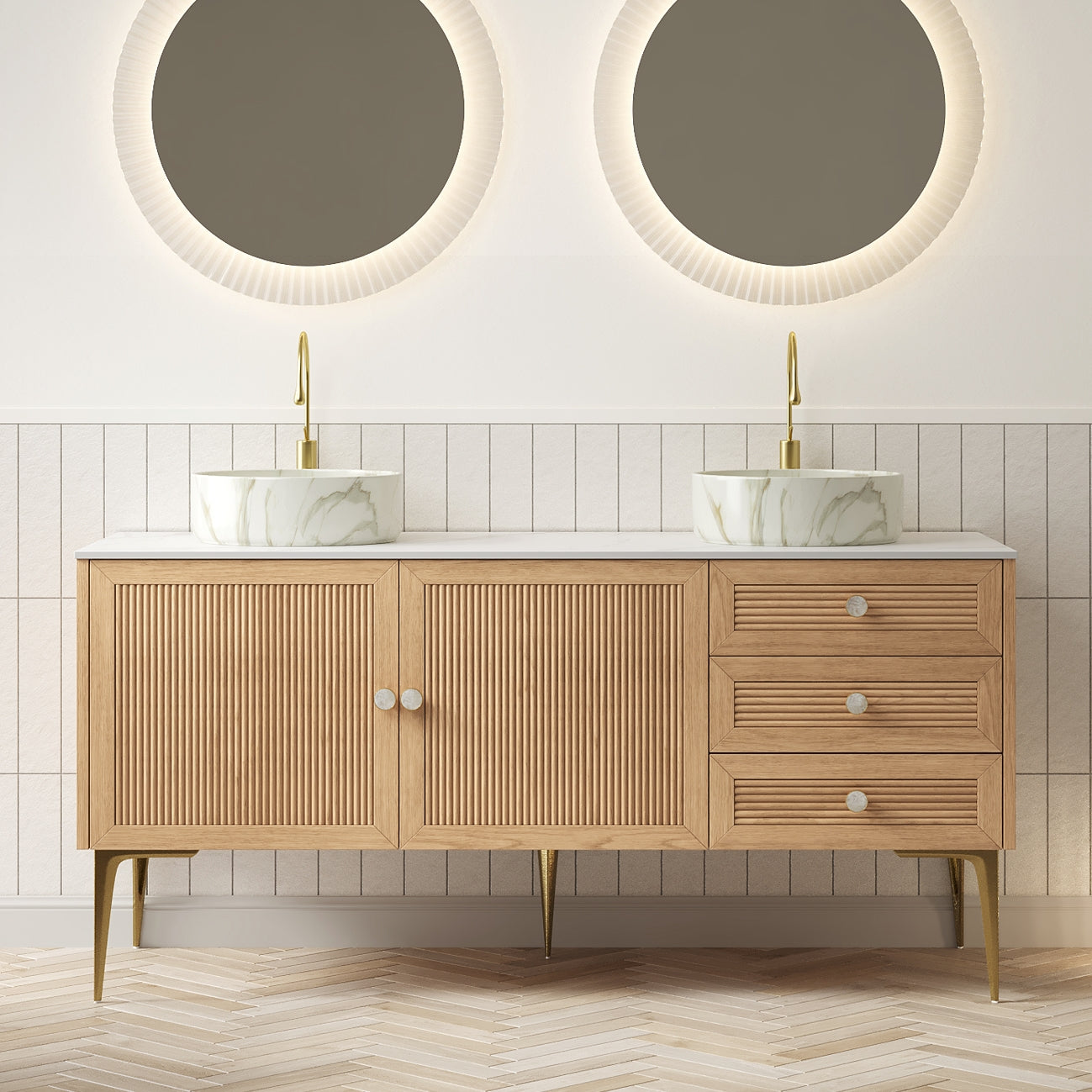 MUNIN 60" Bathroom Vanity with Sink