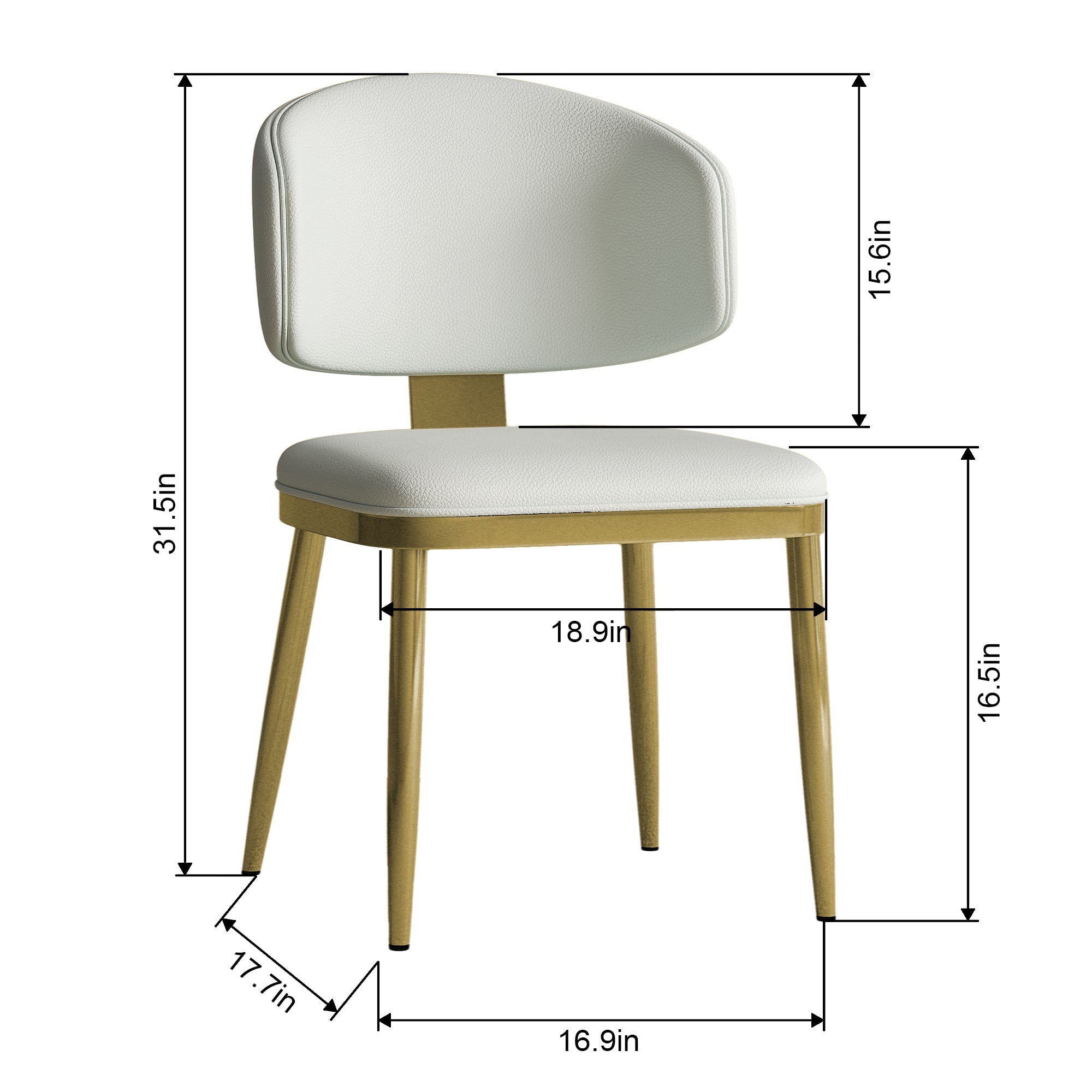 Dining Chairs Set of 2 in Modern Design